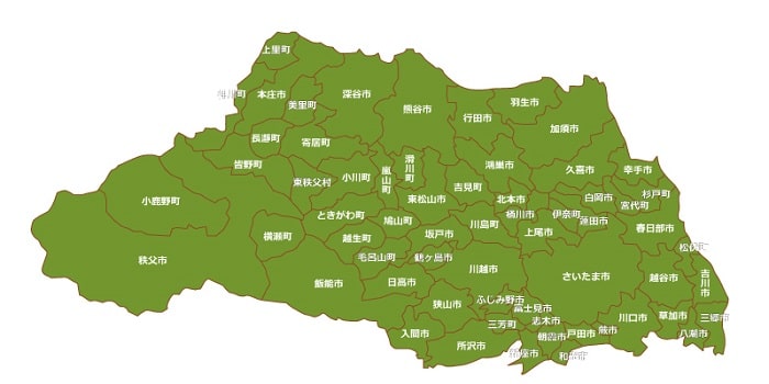 さいたま県地図